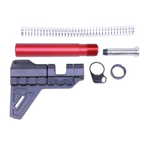 AR-15 Micro Breach Pistol Brace Kit (Anodized Red)