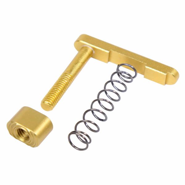 AR-15 Mag Catch Assembly With Extended Mag Button (Anodized Gold)