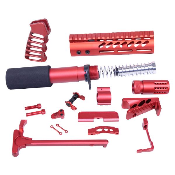AR-15 Ultimate Pistol Kit (Anodized Red)