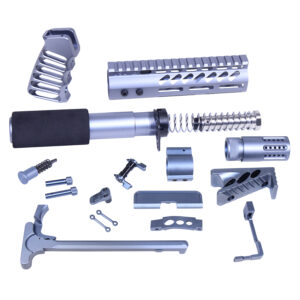 Firearm parts kit ULT-PK-GREY featuring ergonomic grip and modular components.