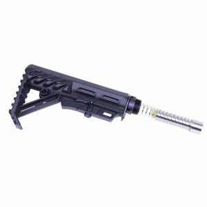 Guntec USA TRX-9 Raptor stock for AR 9MM rifles with adjustable cheek rest and ergonomic design.