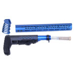 AR-15 Ultralight Series Complete Furniture Set (Anodized Blue)
