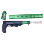 AR-15 Ultralight Series Complete Furniture Set (Anodized Irish Green)