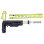 AR-15 Ultralight Series Complete Furniture Set (Anodized Neon Yellow)