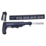 AR-15 Ultralight Series Complete Furniture Set (Anodized Black)