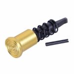 Gold Anodized AR-15 Forward Assist Assembly by Guntec USA.