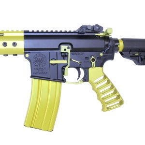 AR-15 Accent Kit in Anodized Neon Yellow by Guntec USA.