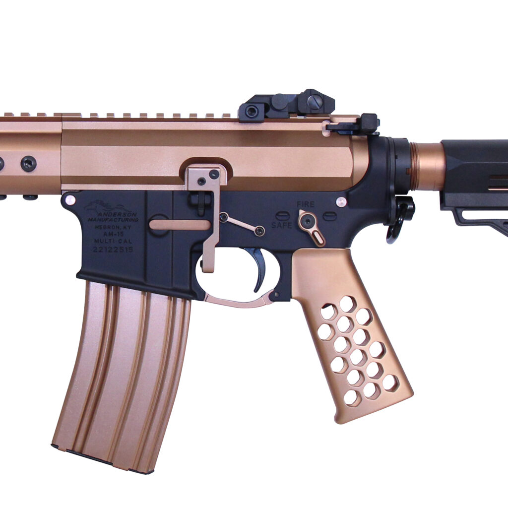 AR-15 Accent Kit with Anodized Bronze Components for Custom Builds