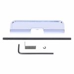 Chrome AR-15 Ejection Port Dust Cover Assembly with tools and components.