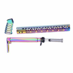 AR-15 Air Lite Series Complete Furniture Set (Rainbow PVD Coated)