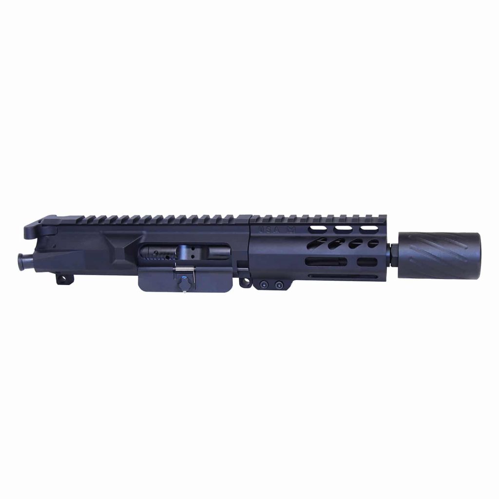 AR-15 5.56 Cal Complete Upper Kit (Micro Pistol Length) (Compression M-LOK Hg) (Spitfire Muzzlebrake)