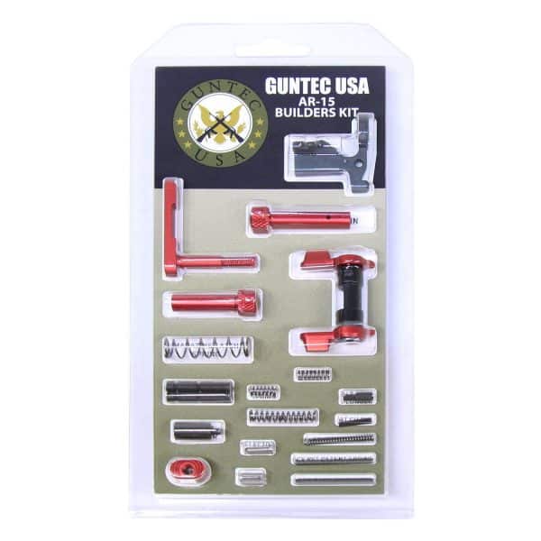 AR-15 Builders Kit With Ambi Safety (Anodized Red)