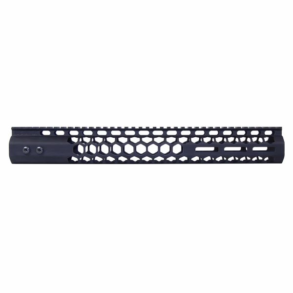 15" Air Lite Series 'Honeycomb' M-LOK Free Floating Handguard With Monolithic Top Rail (.308 Cal) (Anodized Black)