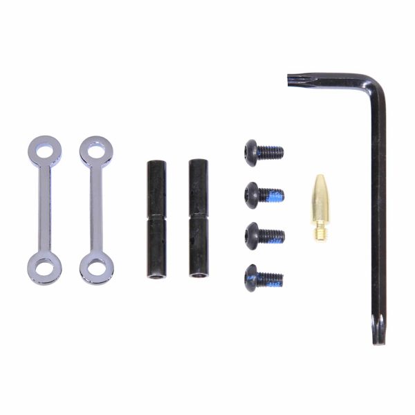 AR-15 Complete Anti-Rotation Trigger/Hammer Pin Set (Black Chrome)