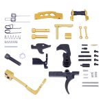 AR-15 Enhanced Lower Parts Kit With Upgrades (Anodized Gold)