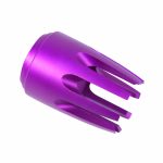 AR15 'Claw' multi-prong flash hider in striking anodized purple
