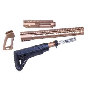 AR .308 Cal AIR-LOK Series Complete Furniture Set W/Matching Upper Receiver (Anodized Bronze)