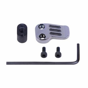 AR-15 Extended Mag Catch and Assembly Tools in Black Chrome.