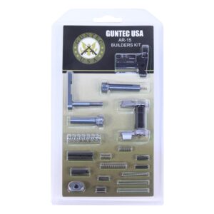 Guntec USA AR-15 Builders Kit with Ambi Safety in Anodized Grey.