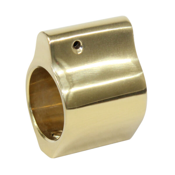 AR-15 Steel Low Profile Gas Block With High Polished Tin Finish