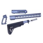 AR .308 Cal Guntec USA AIR-LOK furniture set with anodized grey upper receiver.
