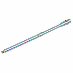 16" 5.56mm 1:7 Twist M4 4150 Barrel (Rainbow PVD Coated) (Tie Dye Pattern)