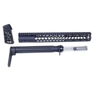 AR-10 "Honeycomb" Series Complete Furniture Set (.308 Cal) (Anodized Black)