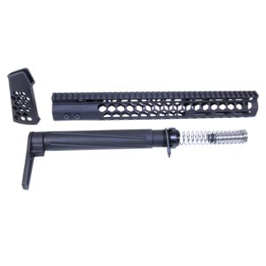 Guntec USA AR-10 Honeycomb Series Furniture Set in Anodized Black.