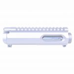 Guntec USA AR-15 9mm stripped billet upper receiver with anodized clear finish.
