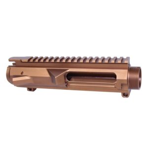 AR-308 Billet Upper Receiver Gen 2 in Anodized Bronze with Picatinny Rail.