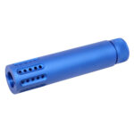 AR .308 Cal Slip Over Barrel Shroud With Multi Port Muzzle Brake (Anodized Blue)