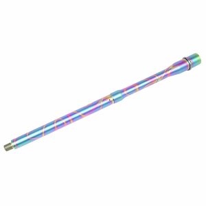 16 Rainbow PVD Coated 5.56mm M4 Barrel with Fluted Design.