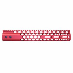 12" Air Lite Series 'Honeycomb' M-LOK Free Floating Handguard With Monolithic Top Rail (Anodized Gold)