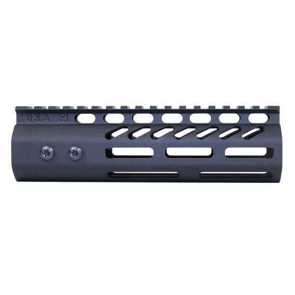 7" Ultra Lightweight Thin M-LOK System Free Floating Handguard With Monolithic Top Rail (.308 Cal) (Anodized Black)