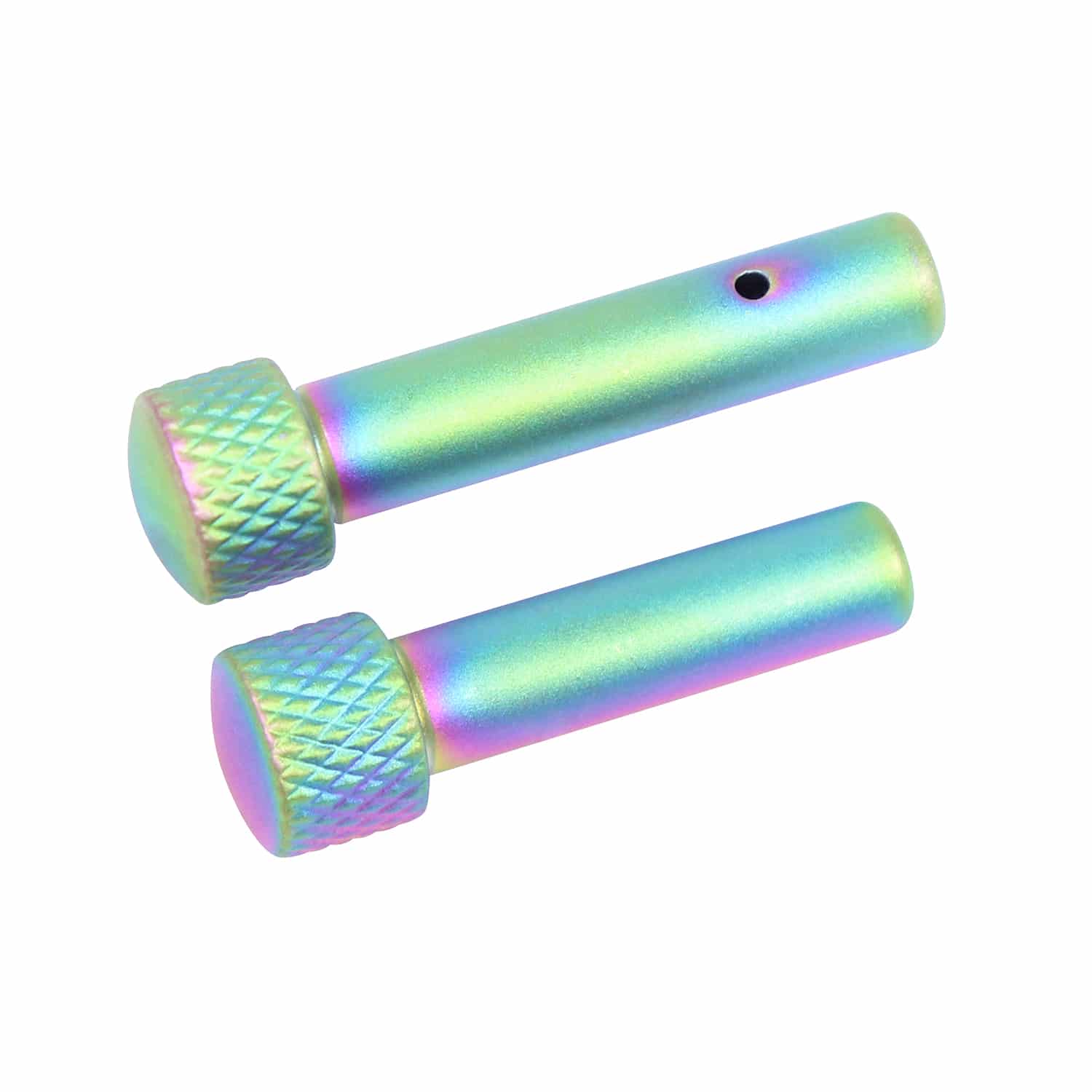 AR 5.56 Cal Extended Takedown Pin Set (Gen 2) (Matte Rainbow PVD Coated)