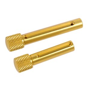 Gold Anodized AR .308 Cal Extended Takedown Pin Set, Gen 2.