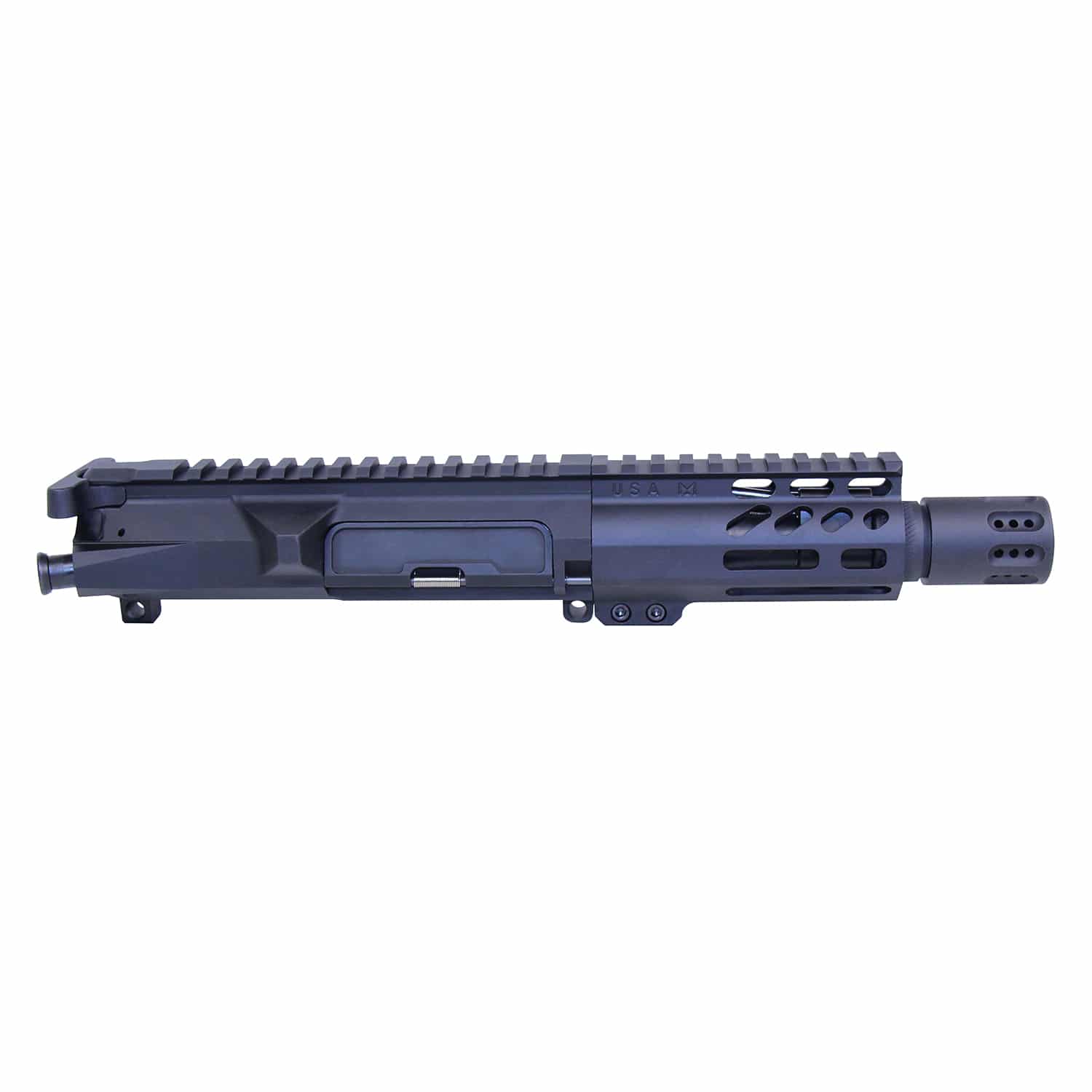AR-15 5.56 micro upper assembly with compression M-LOK and mini brake