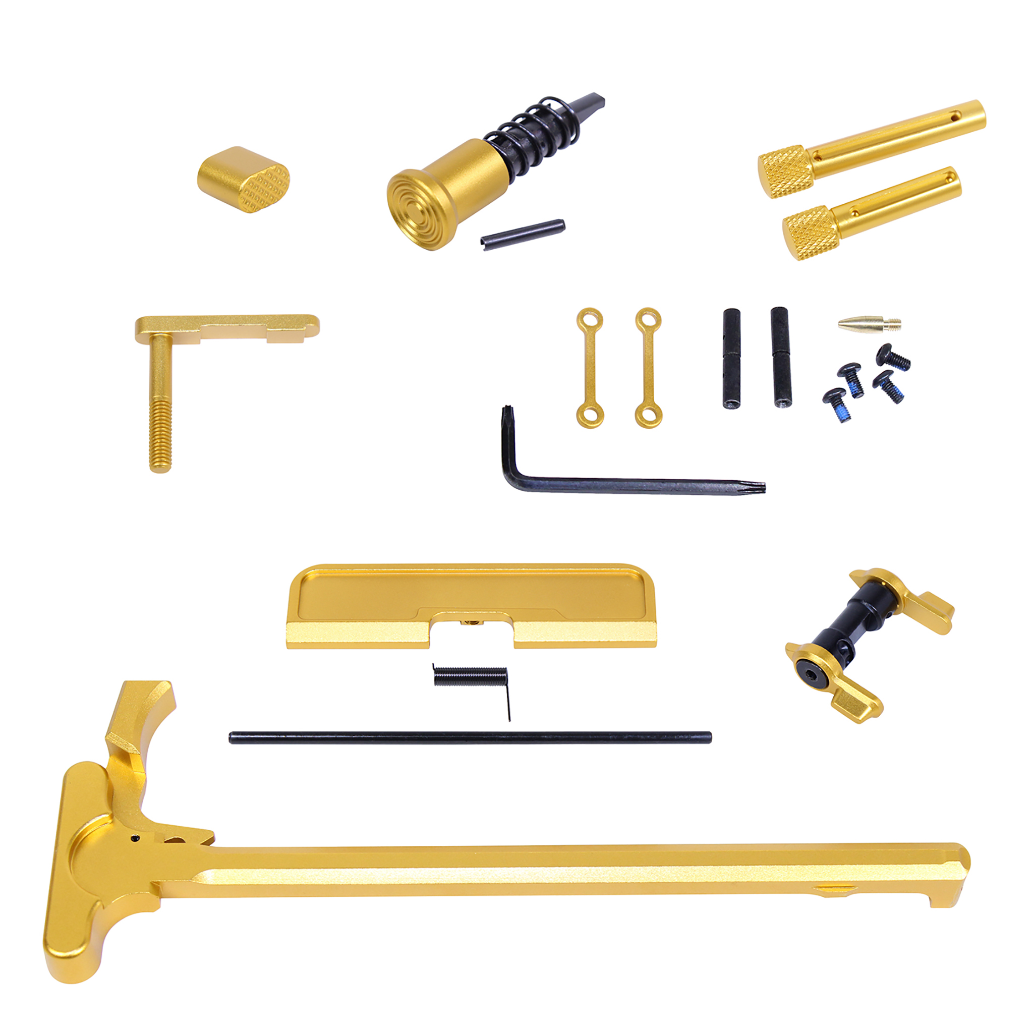 ACC-KIT-308-GOLD_TT AR .308 Cal Accent Kit (Anodized Gold) - Image 1