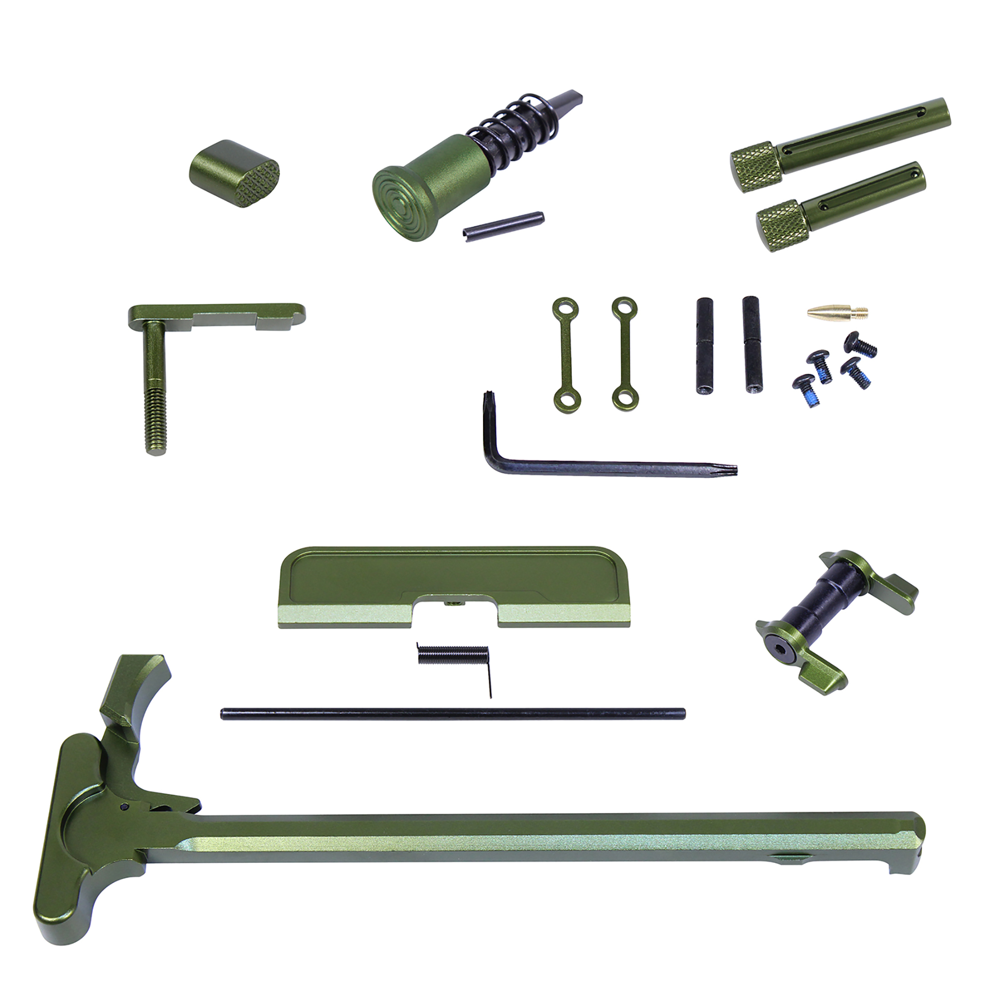 ACC-KIT-308-GREEN_TT AR .308 Cal Accent Kit (Anodized Green) - Image 1