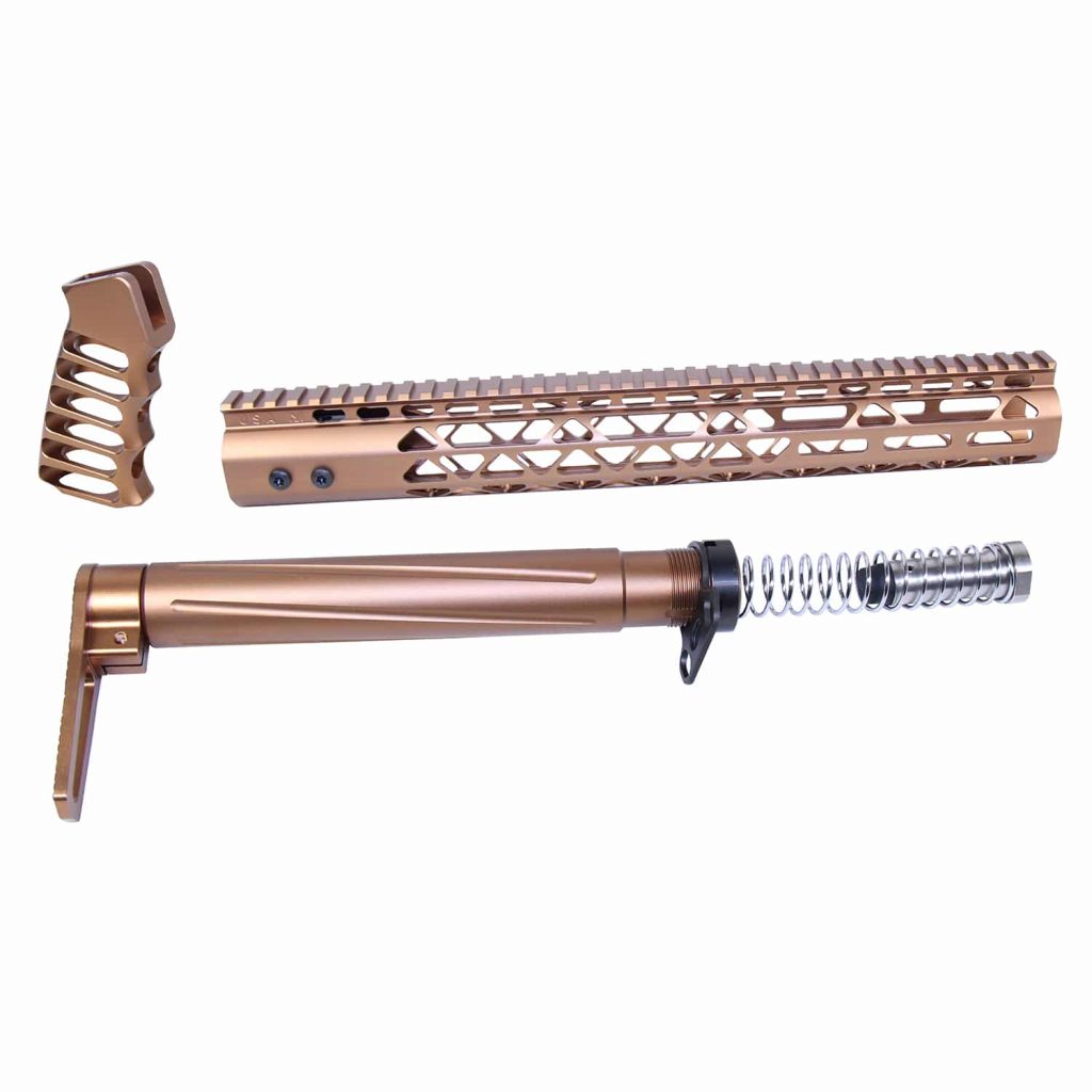 AR .308 AIR Lite Series Complete Furniture Set (Anodized Bronze)