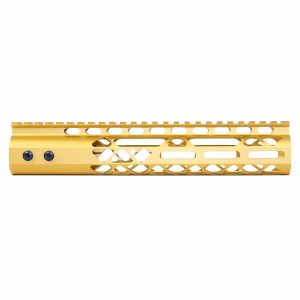 10" Air Lite M-LOK Free Floating Handguard With Monolithic Top Rail (Anodized Gold)