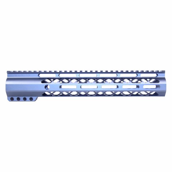 12" AIR-LOK Series M-LOK Compression Free Floating Handguard With Monolithic Top Rail (Anodized Grey)