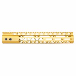 12" Air Lite M-LOK Free Floating Handguard With Monolithic Top Rail (Anodized Gold)