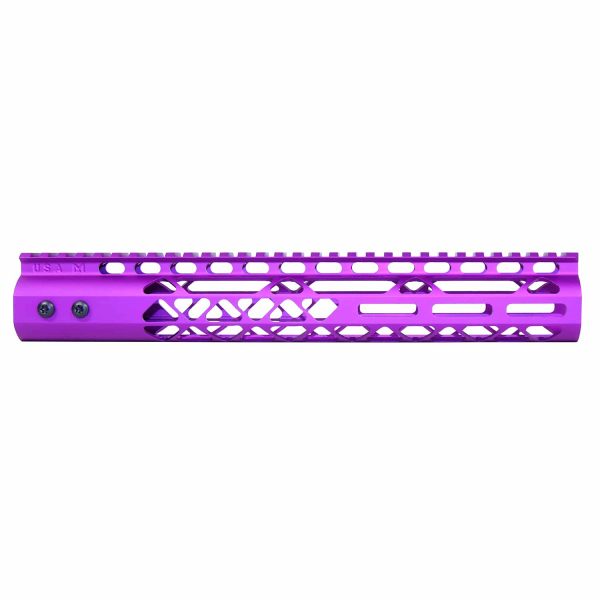12" Air Lite M-LOK Free Floating Handguard With Monolithic Top Rail (Anodized Purple)