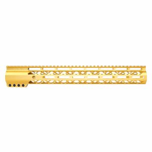 15" Air-LOK Series M-LOK Compression Free Floating Handguard With Monolithic Top Rail (Anodized Gold)