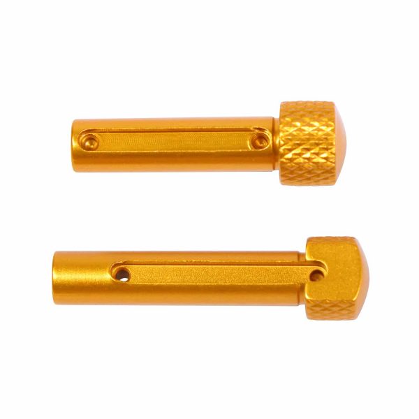 AR 5.56 Cal Extended Takedown Pin Set, Gen 2, Anodized Orange.