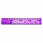 Purple 12 Guntec USA M-LOK Handguard with Monolithic Top Rail.