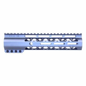 Guntec USA 9-inch Grey M-LOK Handguard with Monolithic Top Rail.