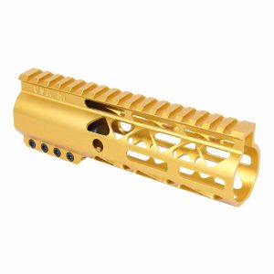 Gold 7 Guntec AIR-LOK M-LOK Handguard with Monolithic Top Rail.