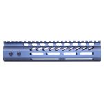 Guntec USA 9 grey M-LOK handguard with top rail, lightweight and free-floating.